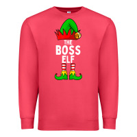 Cardinal Boss Elf Matching Family Christmas Premium Sweatshirt - lanVoArt