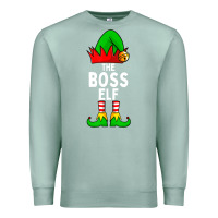 Seafoam Boss Elf Matching Family Christmas Premium Sweatshirt - lanVoArt