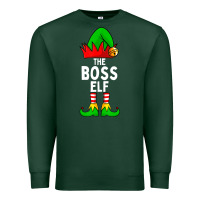 Sports Green Boss Elf Matching Family Christmas Premium Sweatshirt - lanVoArt