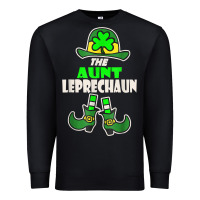 Black funny the aunt irish leprechaun st patricks day gift t shirt Premium Sweatshirt - lanVoArt