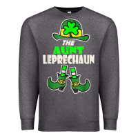 Charcoal Heather funny the aunt irish leprechaun st patricks day gift t shirt Premium Sweatshirt - lanVoArt