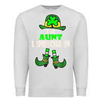 Dove Grey funny the aunt irish leprechaun st patricks day gift t shirt Premium Sweatshirt - lanVoArt