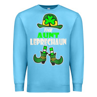 Ocean Blue funny the aunt irish leprechaun st patricks day gift t shirt Premium Sweatshirt - lanVoArt