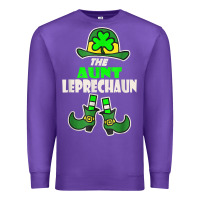 Purple funny the aunt irish leprechaun st patricks day gift t shirt Premium Sweatshirt - lanVoArt