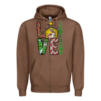 Chestnut Love Come Down Zipper Hoodie - CowhideDigitalArt
