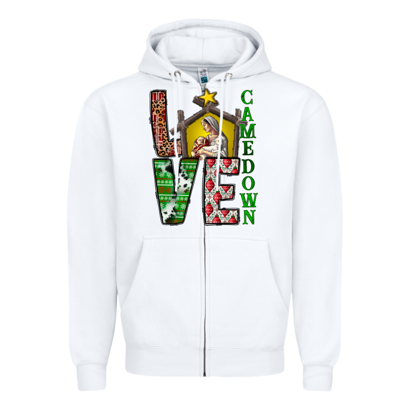 Love Come Down Zipper Hoodie by CowhideDigitalArt | Teevron