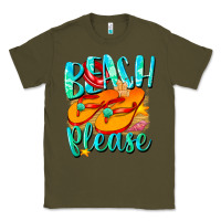 Army Green Beach please Classic Tee - NancyCooperArtShop