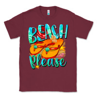 Burgundy Beach please Classic Tee - NancyCooperArtShop