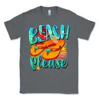 Charcoal Heather Beach please Classic Tee - NancyCooperArtShop