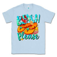 Dusty Blue Beach please Classic Tee - NancyCooperArtShop