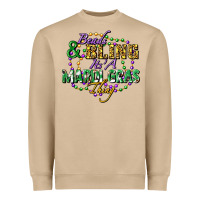 Mushroom heads and bling it's' a mardi gras thing Heavyweight Sweatshirt - FaDigitalArtStudio