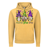 Vintage Mustard Mardi Gras crew with gnomies Vintage Hoodie - HowdyJamesFarm