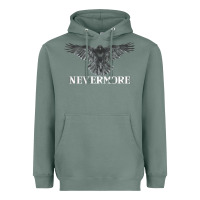 Sage Hot Trend Raven Nevermore Poetry Halloween Edgar Allan Poe Heavyweight Hoodie - lanVoArt