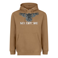 Toasted Coconut Hot Trend Raven Nevermore Poetry Halloween Edgar Allan Poe Heavyweight Hoodie - lanVoArt