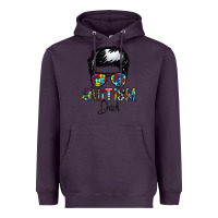 Plum autism dad Heavyweight Hoodie - CowhideDigitalArt