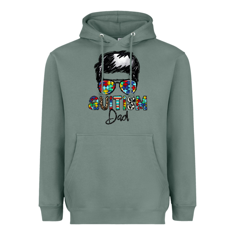 Autism Dad Heavyweight Hoodie by CowhideDigitalArt | Teevron
