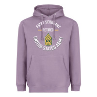 Lavender first sergeant 1sg retired army military retirement gifts long sleeve Heavyweight Hoodie - lanVoArt