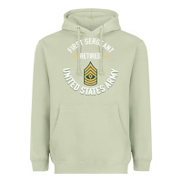 Matcha first sergeant 1sg retired army military retirement gifts long sleeve Heavyweight Hoodie - lanVoArt