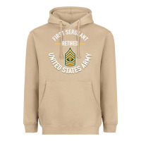 Mushroom first sergeant 1sg retired army military retirement gifts long sleeve Heavyweight Hoodie - lanVoArt