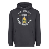 Smoke first sergeant 1sg retired army military retirement gifts long sleeve Heavyweight Hoodie - lanVoArt