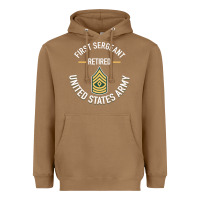 Toasted Coconut first sergeant 1sg retired army military retirement gifts long sleeve Heavyweight Hoodie - lanVoArt