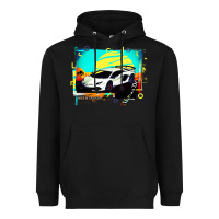 Black Lam borghini Aventador SVJ gift Heavyweight Hoodie - lanVoArt