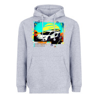 Heather Grey Lam borghini Aventador SVJ gift Heavyweight Hoodie - lanVoArt