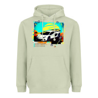 Matcha Lam borghini Aventador SVJ gift Heavyweight Hoodie - lanVoArt