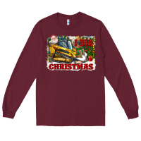 Burgundy i dig christmas Long Sleeve Tee - CowGirlArtShop