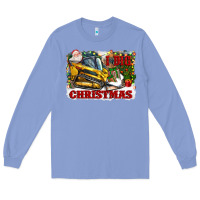 Colony Blue i dig christmas Long Sleeve Tee - CowGirlArtShop