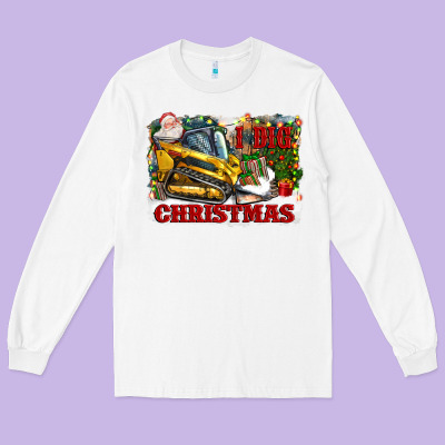 I Dig Christmas Long Sleeve Tee Designed By Cowgirlartshop