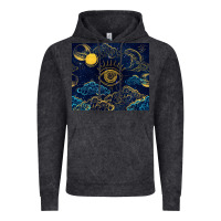 Vintage Black evil eye moon Vintage Hoodie - TumblerDesignByShophia