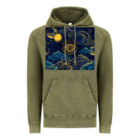 Vintage Olive evil eye moon Vintage Hoodie - TumblerDesignByShophia