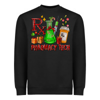 Black pharmacy tech christmas Heavyweight Sweatshirt - FaDigitalArtStudio