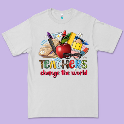 Teachers Change The World Premium Tee Designed By Artiststas