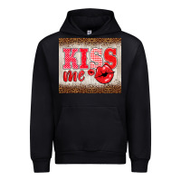 Black valentine's day kiss me Urban Hoodie - BarkalooDesign
