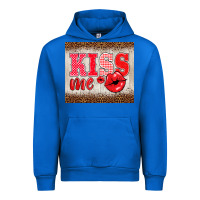 Cobalt valentine's day kiss me Urban Hoodie - BarkalooDesign