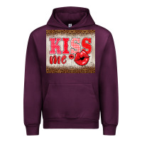 Mauve Wine valentine's day kiss me Urban Hoodie - BarkalooDesign