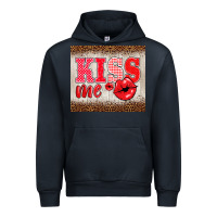 Navy valentine's day kiss me Urban Hoodie - BarkalooDesign