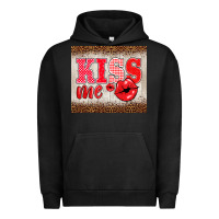 Pigment Black valentine's day kiss me Urban Hoodie - BarkalooDesign