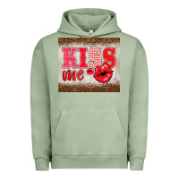 Pigment Oil Green valentine's day kiss me Urban Hoodie - BarkalooDesign