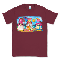 Burgundy summer gnomes Classic Tee - NancyCooperArtShop