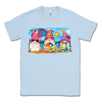 Dusty Blue summer gnomes Classic Tee - NancyCooperArtShop