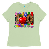 Matcha 100 colorful day s Ladies Tee - Artiststas