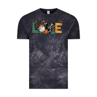 Cloud Black Fall Love Gnome Vintage Tee - RanaPortraitStore