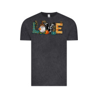 Vintage Black Fall Love Gnome Vintage Tee - RanaPortraitStore