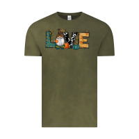 Vintage Olive Fall Love Gnome Vintage Tee - RanaPortraitStore