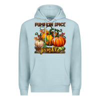 Blue Mist pumpkin spice junkie Premium Hoodie - BundleAndBundleShop