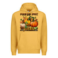 Mustard pumpkin spice junkie Premium Hoodie - BundleAndBundleShop