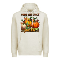 Oatmeal Heather pumpkin spice junkie Premium Hoodie - BundleAndBundleShop